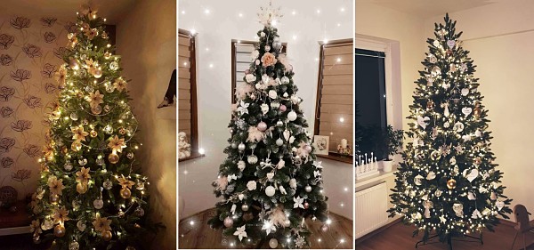 Ozdobené vianočné stromčeky