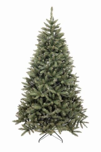 Vianočný stromček pekného , uhladeného ihlanového tvaru. Stromček má veľký počet úzkych vetvičiek vďaka čomu je naozaj hustý . Stromček je postavený na umelom stojane .