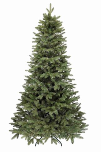 Umelý vianočný 3D stromček tmavozelenej farby. Dokonalé 3D vetvičky lemujú celý okraj stromčeka vďaka čomu vyzerá ako ten živý z lesa. Vianočný stromček je postavený na kovovom stojane.