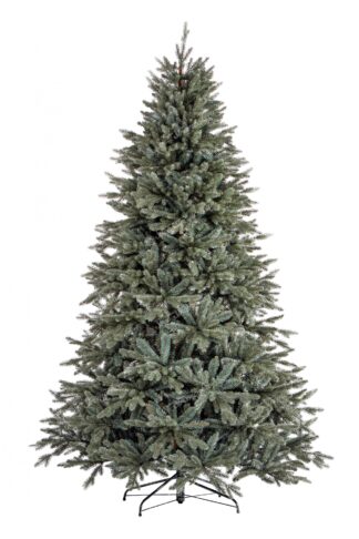 Moderný vianočný stromček 3D Smrek Ľadový tyrkysovo zelenej farby