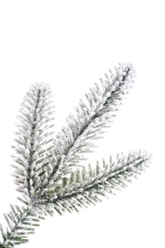 Detail vetvičky Umelý vianočný stromček 3D Jedľa Sibírska. má zasnežené ihličie