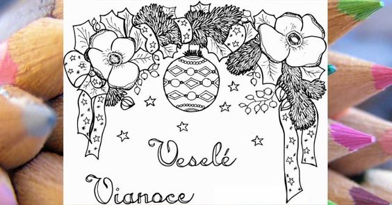 Omaľovánky Vianoce