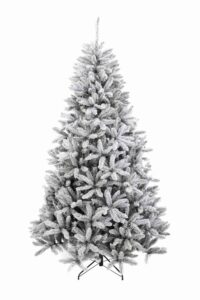 Umelý vianočný stromček Smrek Biely s husto zasneženými bielymi vetvičkami