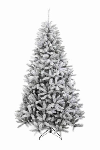 Umelý vianočný stromček Smrek Biely s husto zasneženými bielymi vetvičkami