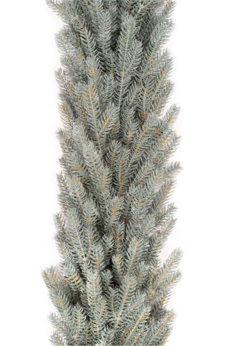 Vianočná girlanda 3D Smrek Ľadový zo strieborného PE ihličia
