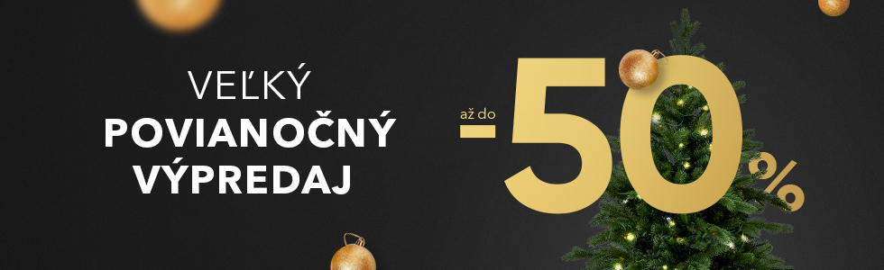 Banner veľký povianočný výpredaj Slovensko