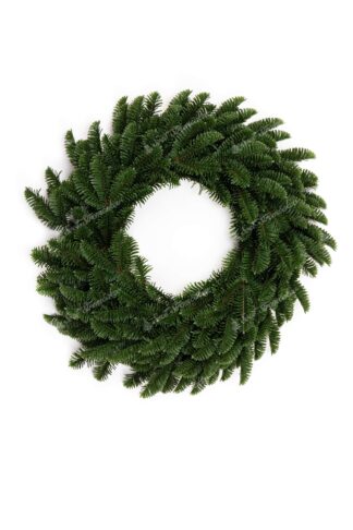 Vianočný veniec na dvere 100% 3D Jedľa Pôvabná, veniec má husté tmavozelené ihličie