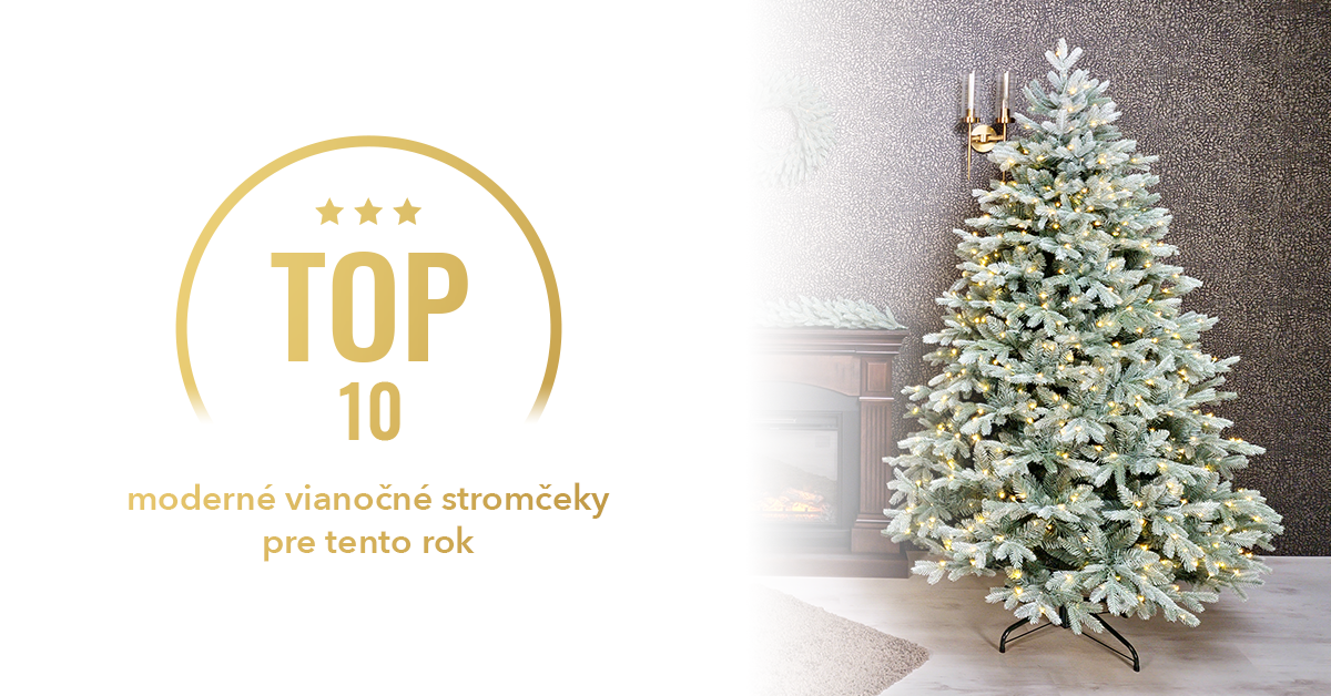 TOP 10 moderné stromčeky SK