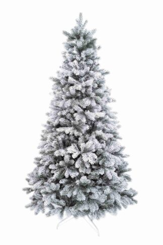 Umelý vianočný stromček 3D Borovica Biela má husto zasnežené vetvičky