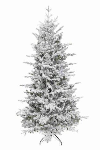 Umelý vianočný stromček FULL 3D Smrek Švajčiarsky Zasnežený má husto zasnežené vetvičky